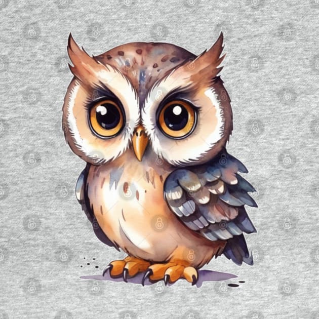 Owl by Moxis Watercolor